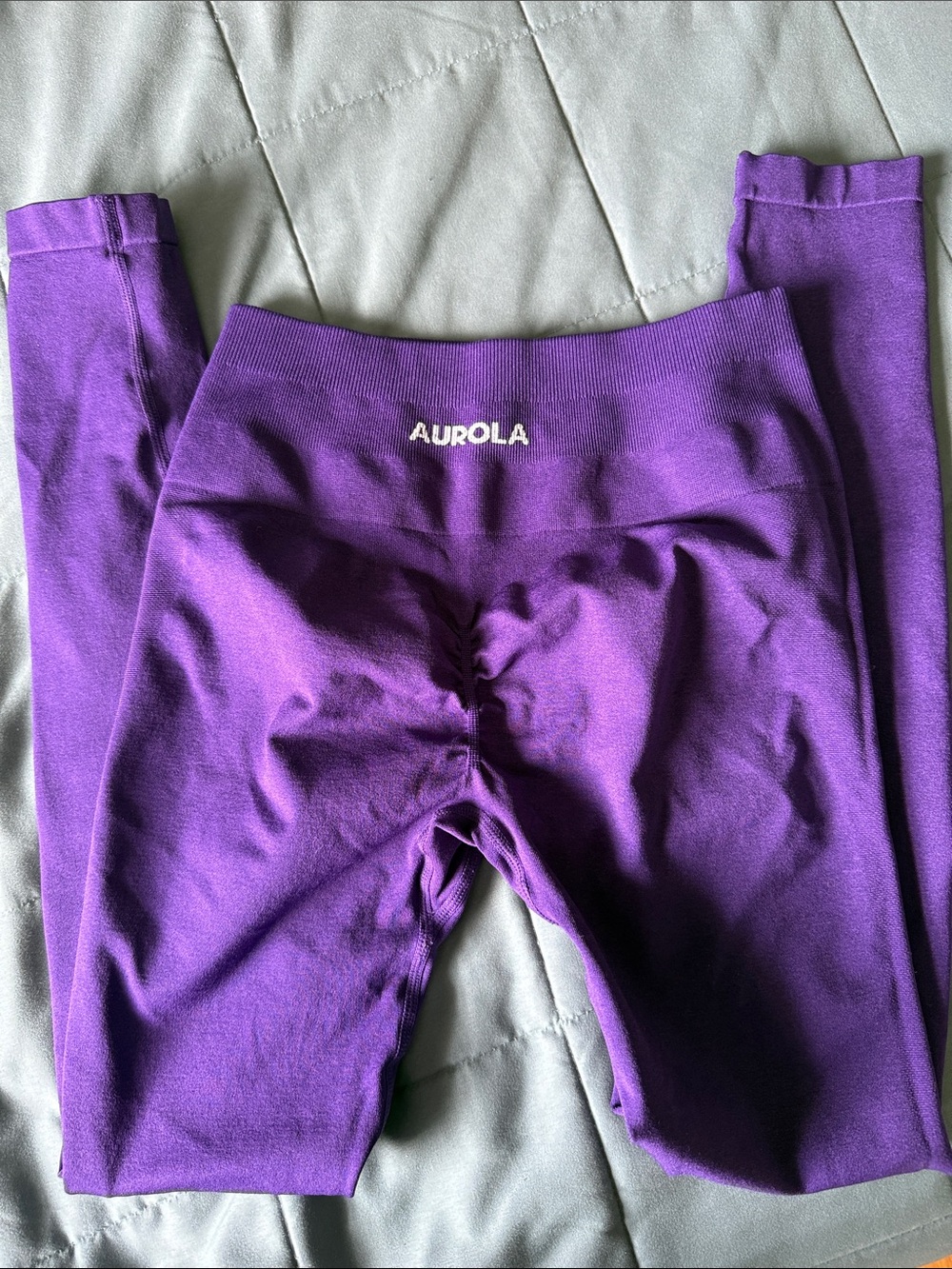 Kids' Purple Seam-Detail Leggings